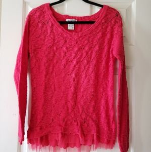 American Rag pullover lace bottom sweater